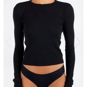 Eterne long sleeve thermal black size small